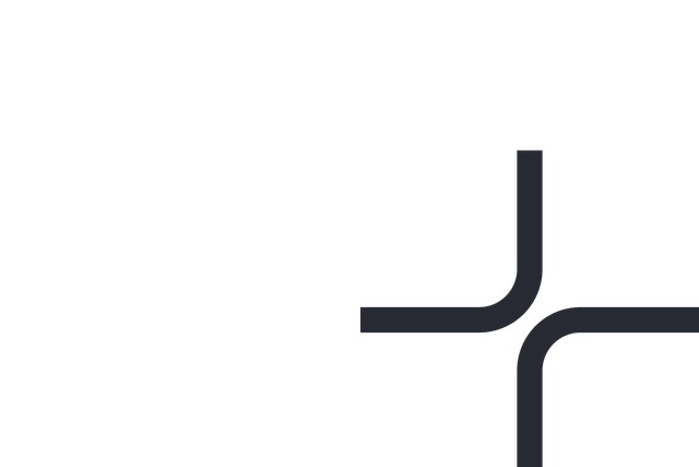 Apply Digital's glyph. Two curved lines that form a plus sign shape.