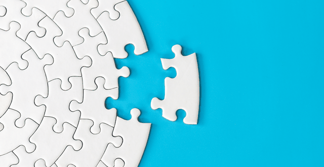Illustration of a puzzle piece completing a puzzle