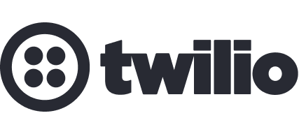 Twilio logo in dark grey.