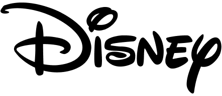 Disney logo in black.
