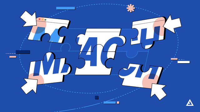 MACH as puzzle pieces in a web browser.