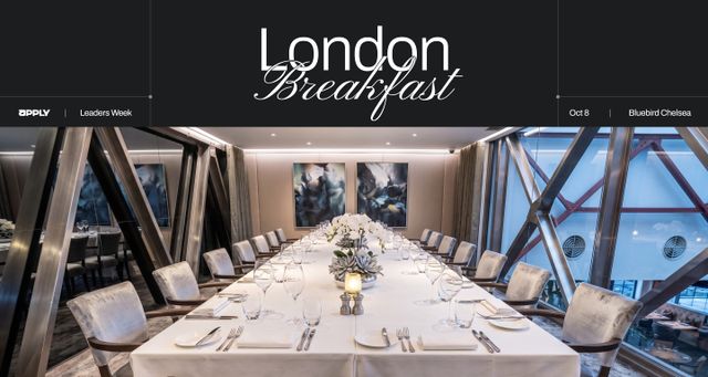 APPLY's London Breakfast at Leaders Week