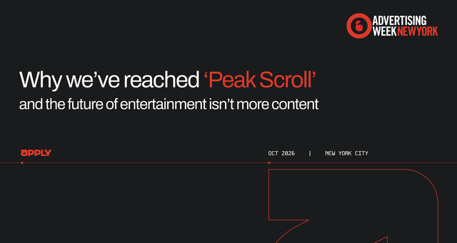 Why we've reached 'Peadk Scroll' and the future of entertainment isn't more content