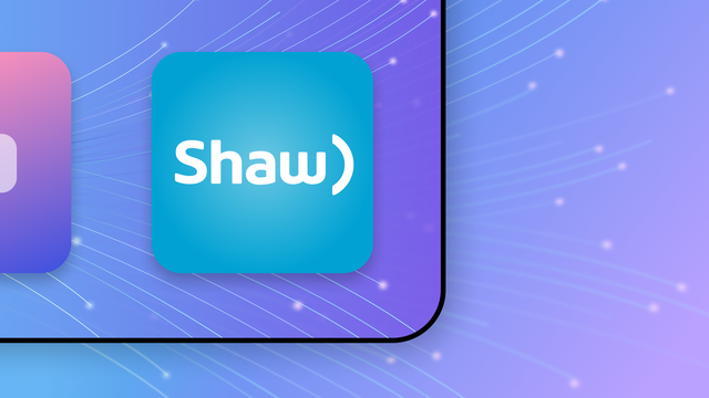 The Shaw app icon with a blue and purple gradient background.