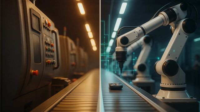 Image of two lines of production