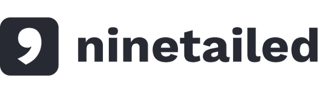 Ninetailed logo in dark grey.