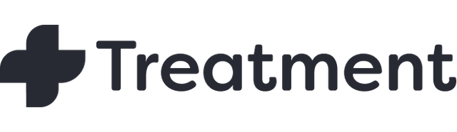 Treatment logo in dark grey.