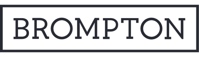 Brompton logo in dark grey.