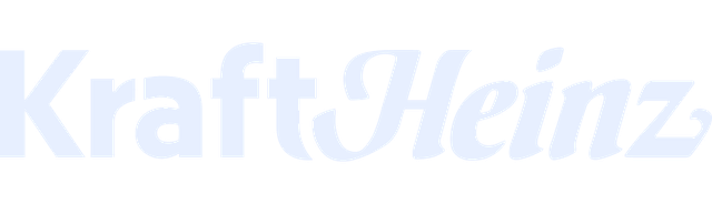 Kraft Heinz logo in light blue