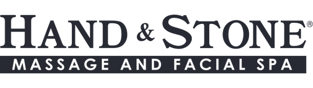 Hand & Stone logo in light black text.