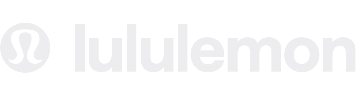 Lululemon logo in white.