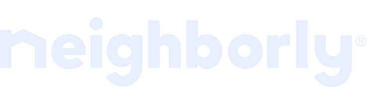 Neighborly logo in light blue on a transparent background