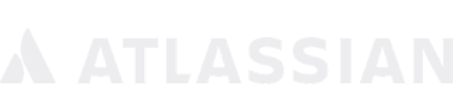 Atlassian logo in white.