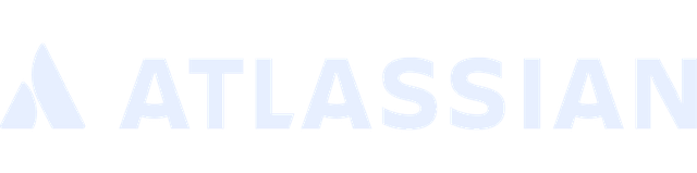 Atlassian logo in blue.