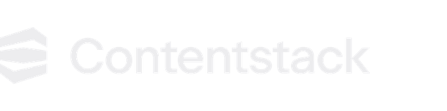 Contentstack logo featuring stylized horizontal lines forming a stack shape next to the word "CONTENTSTACK" in bold, uppercase letters.