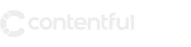 Contentful logo in white.