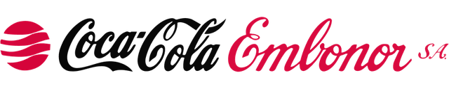 Coca-Cola Embonor logo in black and red.