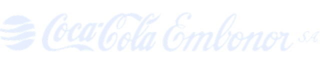 Coca-Cola Embonor logo in blue.