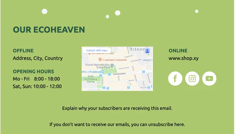 Email footer example