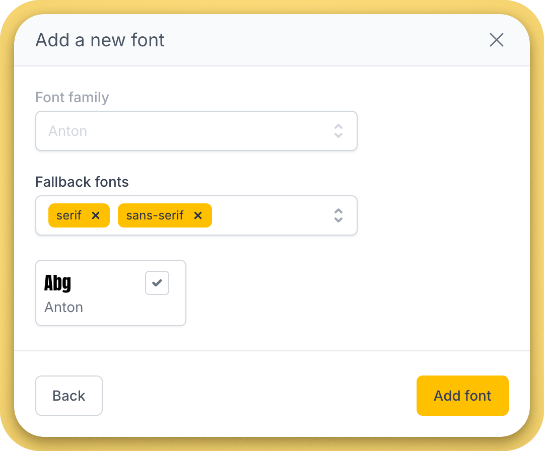 Adding fallback fonts to a custom font in Topol PRO application Adding fallback fonts to a custom font in Topol PRO application