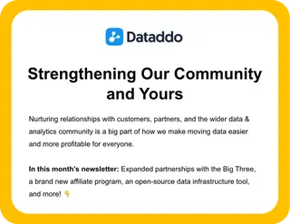 Introduction section of a B2B newsletter example