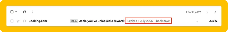 B2B newsletter shown with inbox preview text