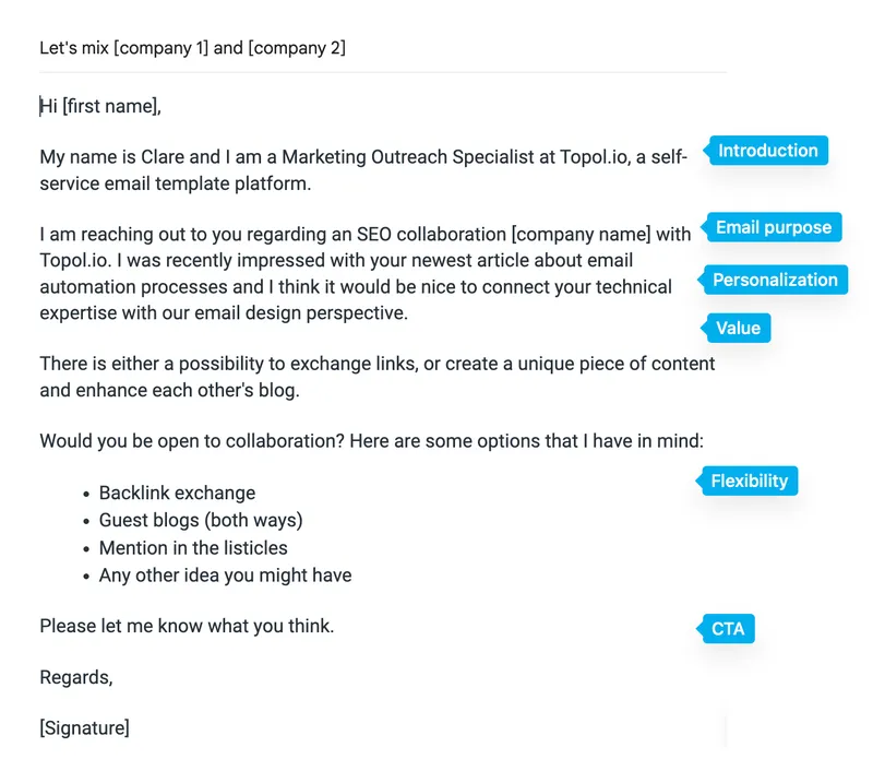 Outreach Email Example