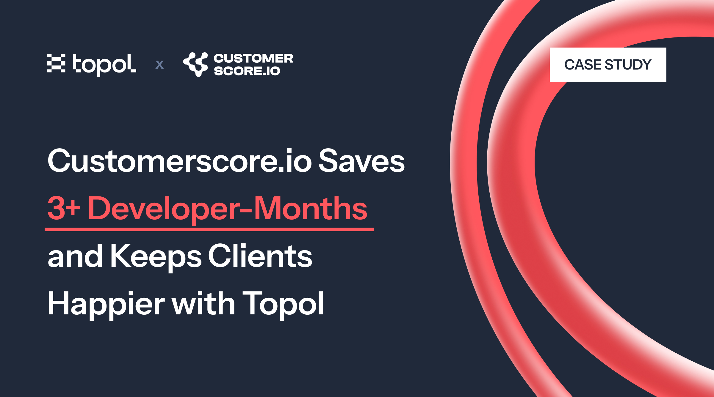 Preview of blog: Customerscore.io Saves 3+ Developer-Months and Keeps Clients Happier with Topol