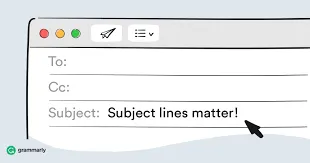 Email subject line example