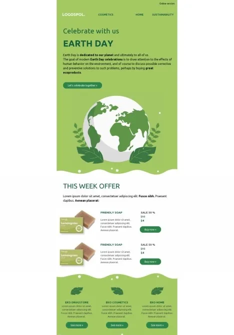Branding email example