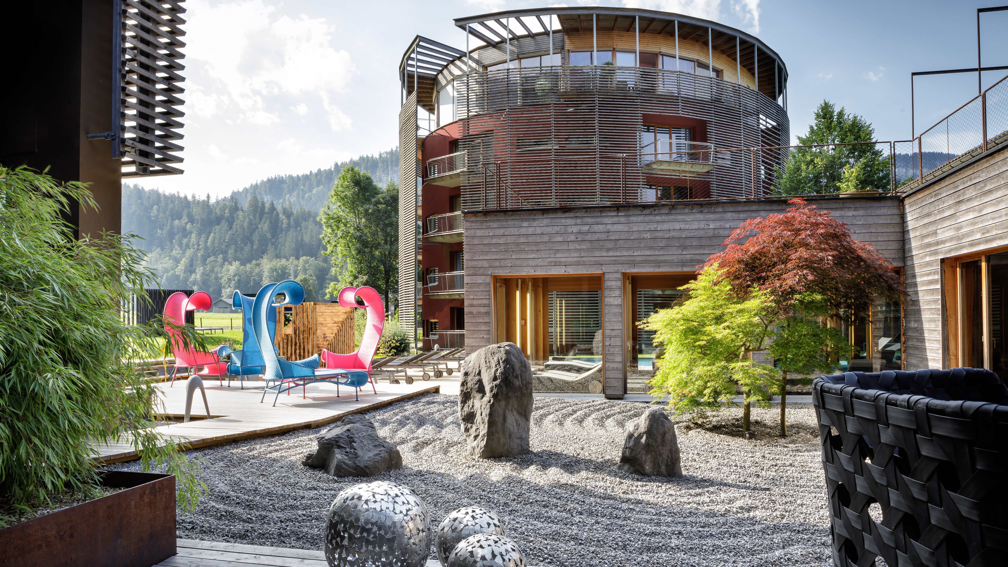 Wellness Garten im Kuschelhotel GAMS zu zweit