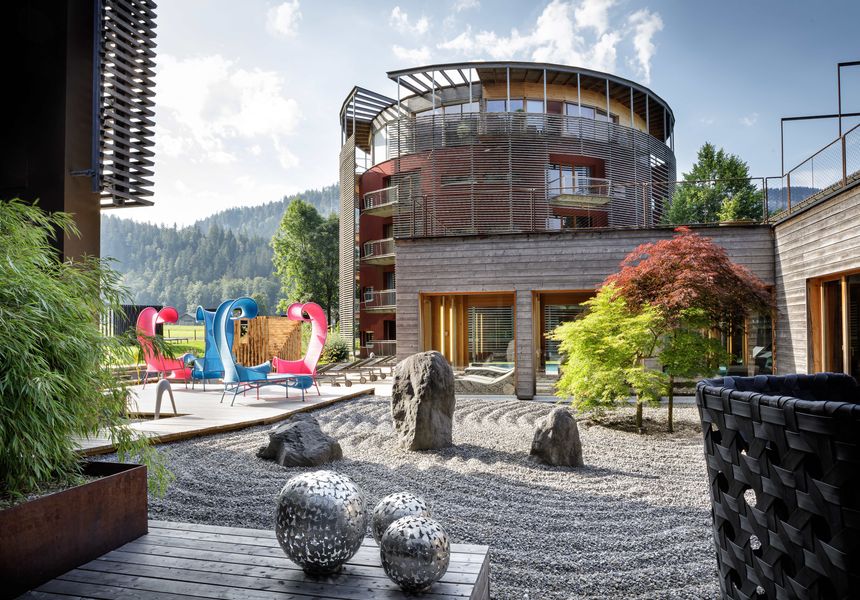 Wellness Garten im Kuschelhotel GAMS zu zweit