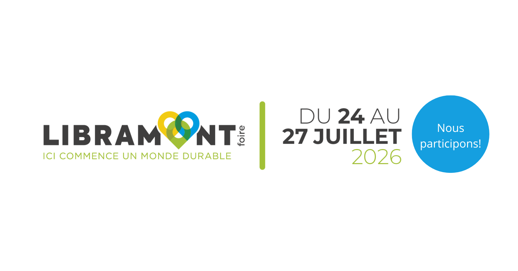 Libramont 2026 - Rdv 24.27 juillet - Hall 1 sur le stand H1-24b2