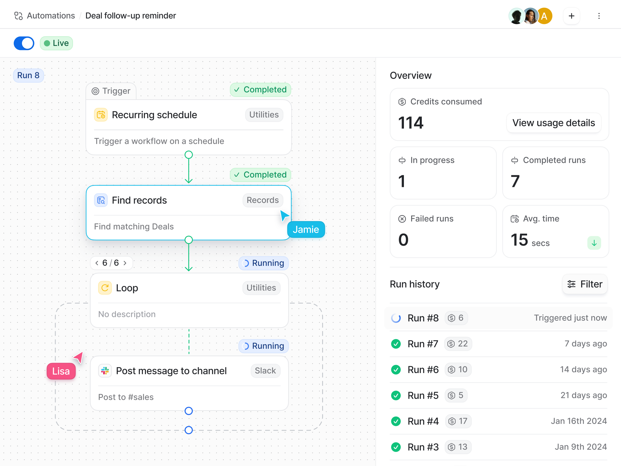 Expanded automations features | Attio Changelog