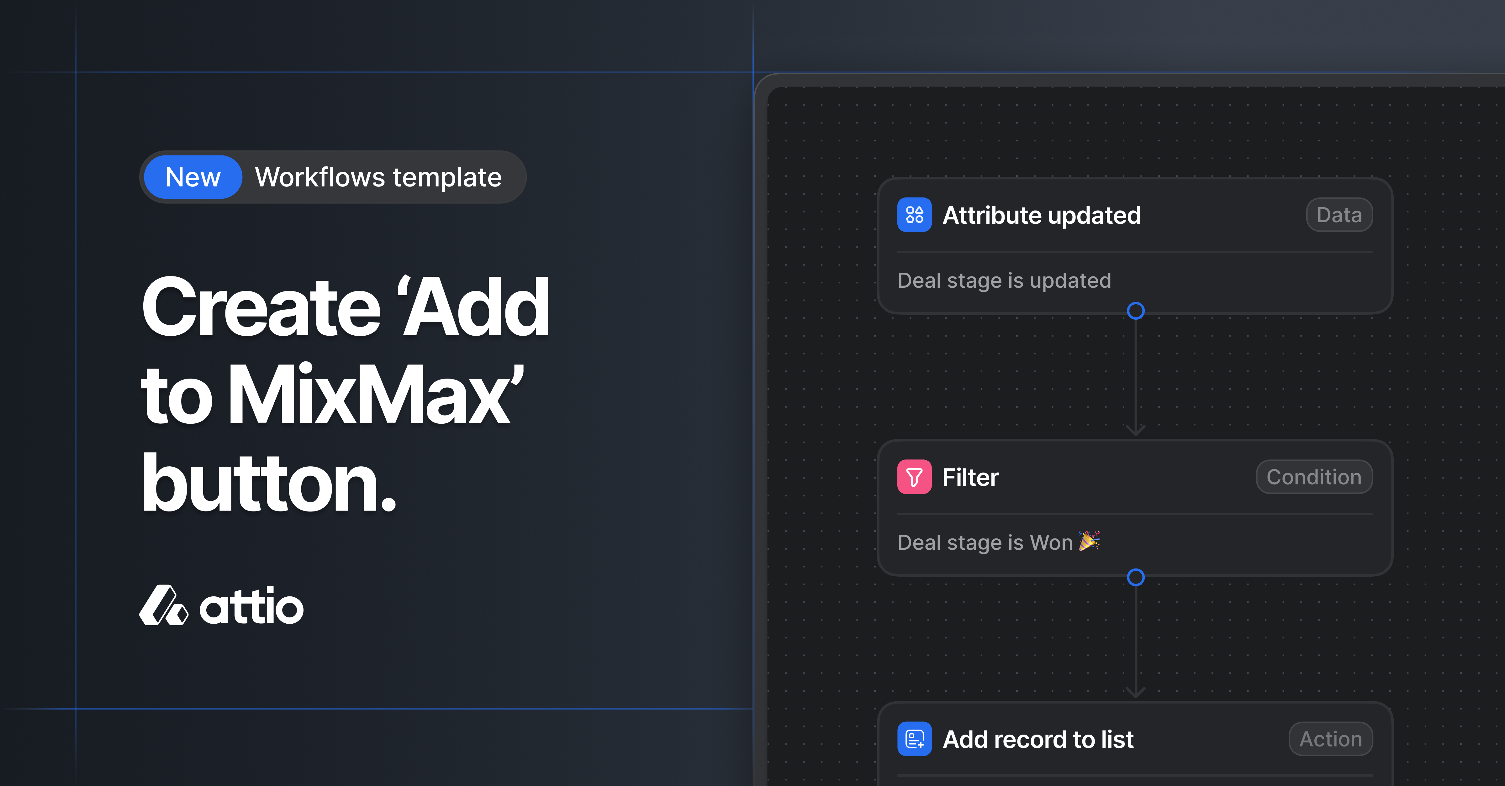 Create ‘Add to MixMax’ button template | Attio