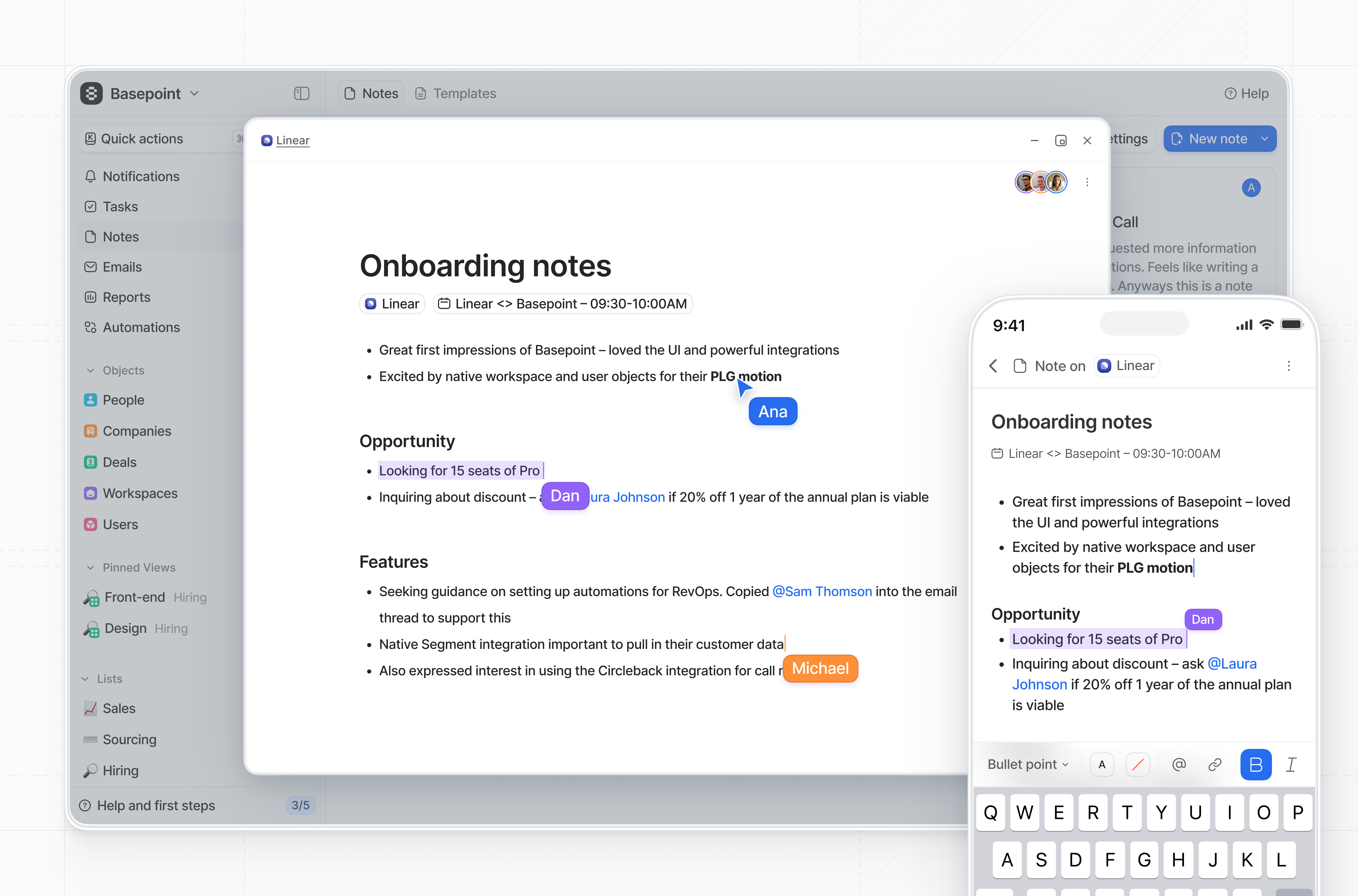 Mobile notes are here | Attio Changelog