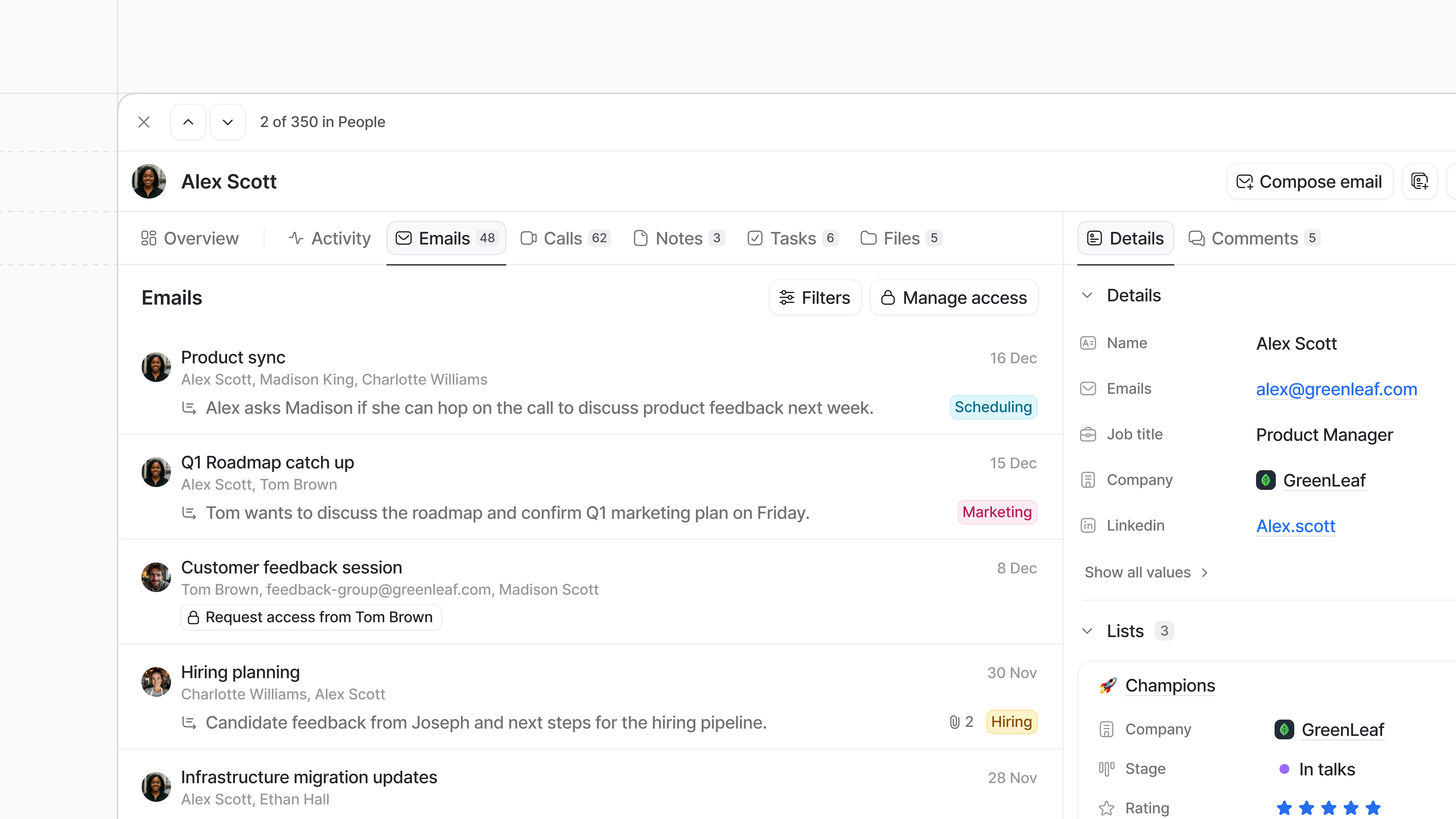 Auto summaries and labels | Attio Changelog