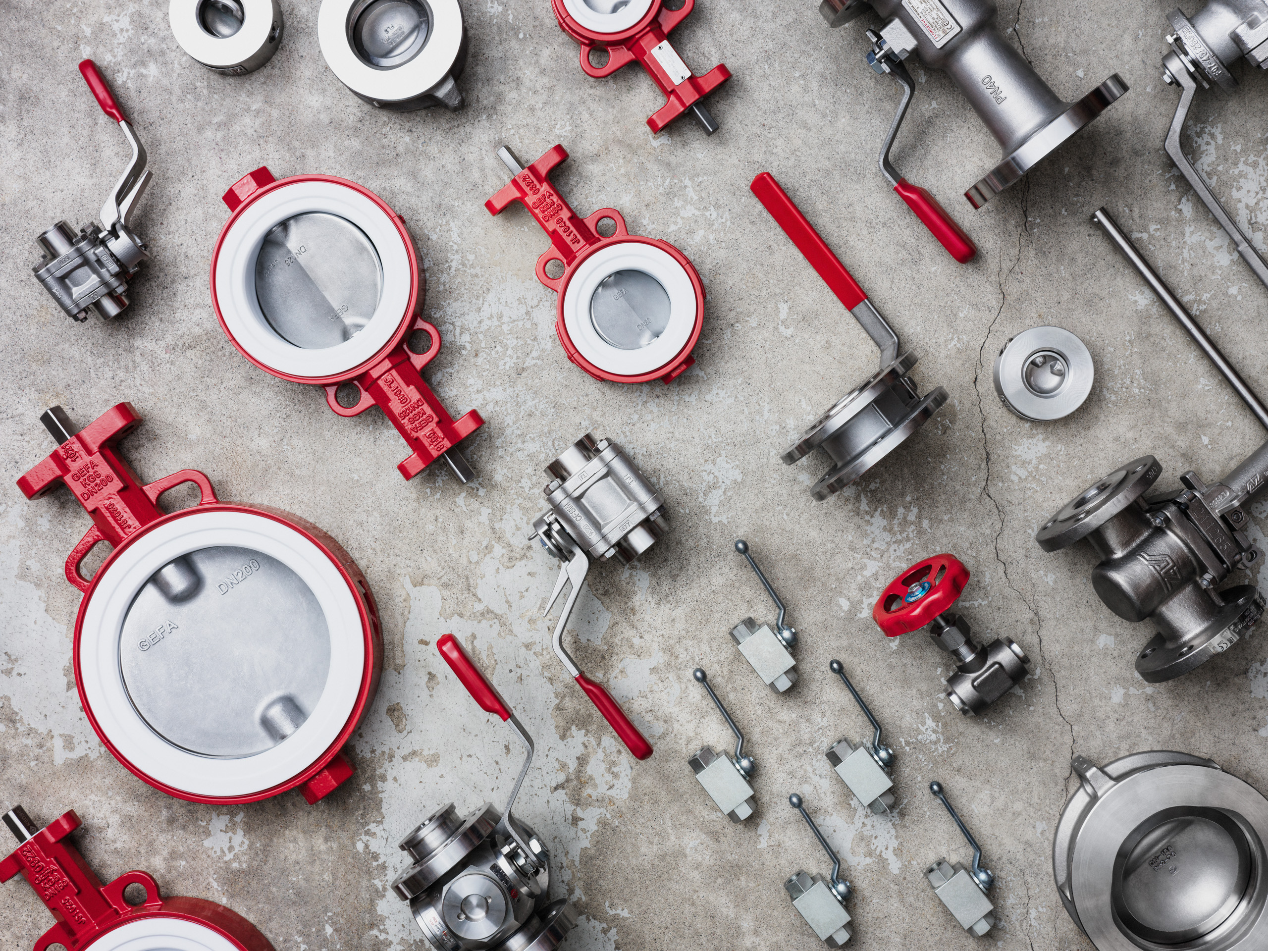 Flödesmässan i Sundsval bild på ventiler.