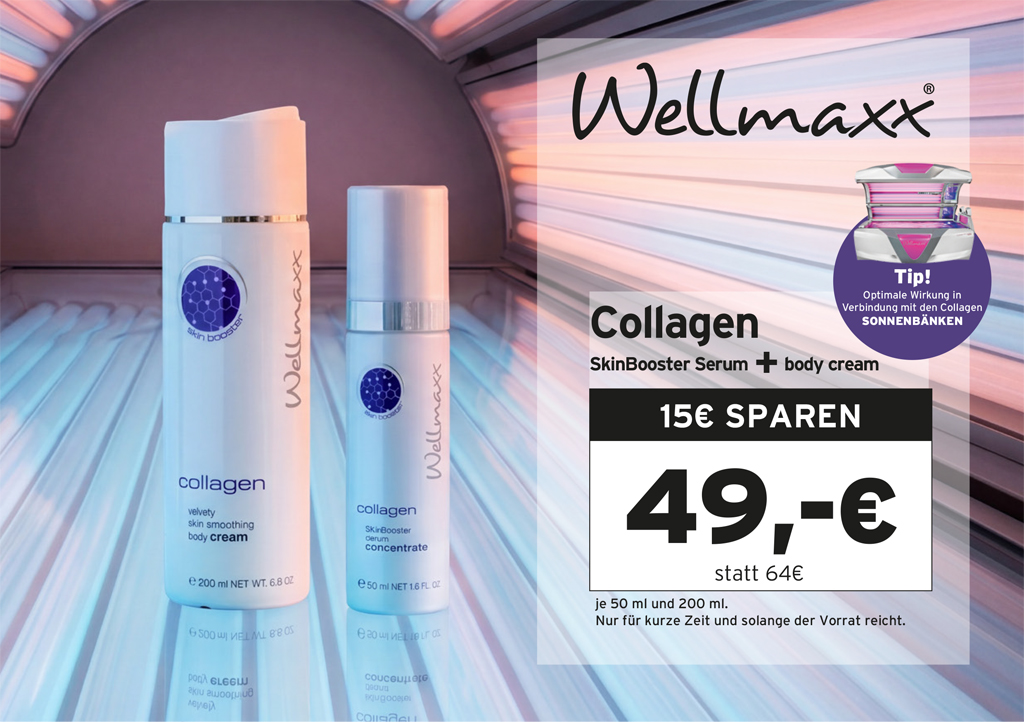 WELLMAXX collagen bodycream und SkinBooster serum concentrate