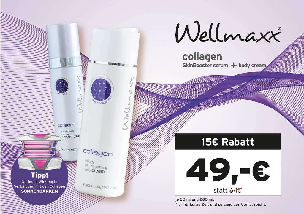 WELLMAXX collagen bodycream und SkinBooster serum concentrate