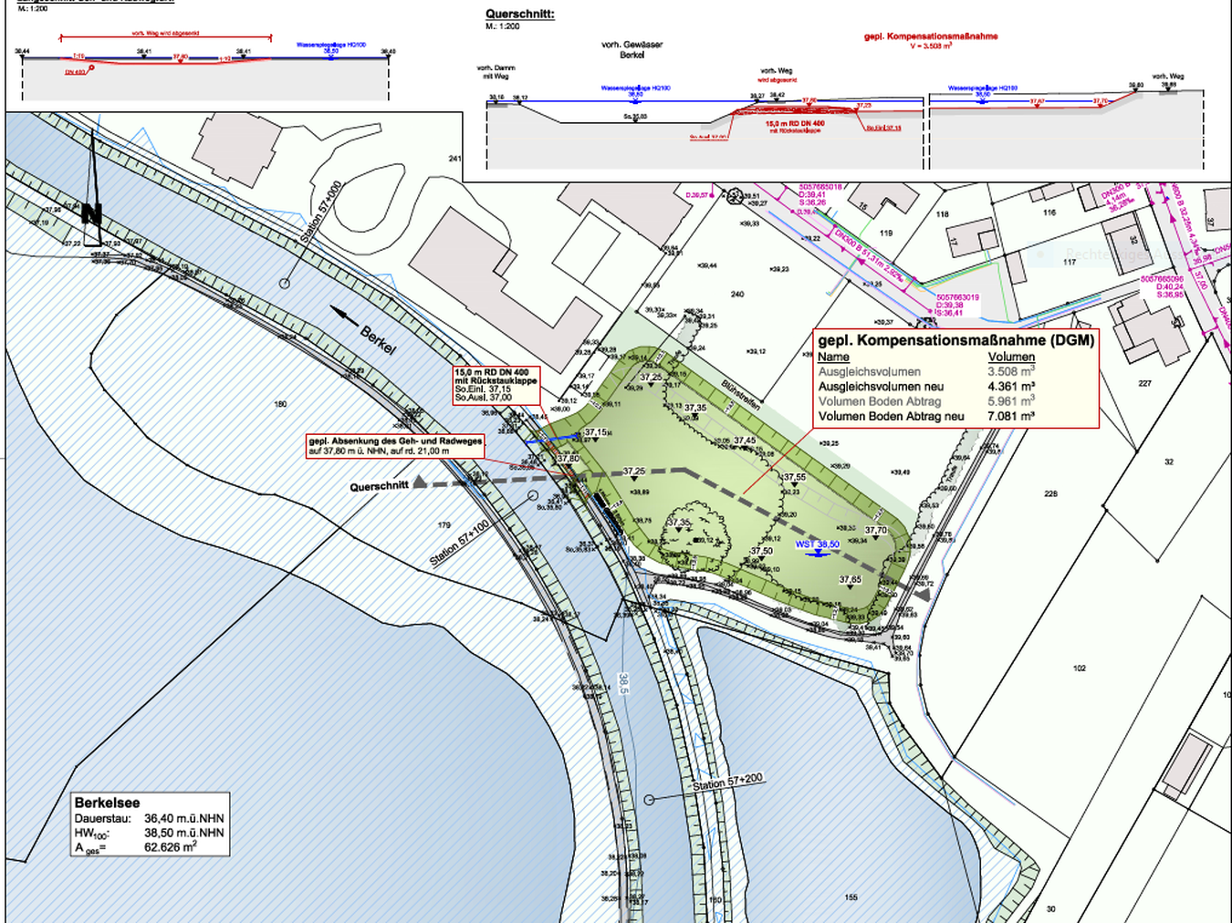 Lageplan Kompensationsmaßnahme