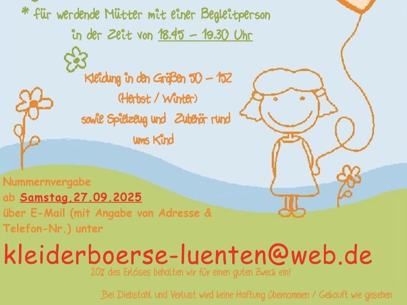 Kinderkleiderbörse Lünten - Plakat Seite 2