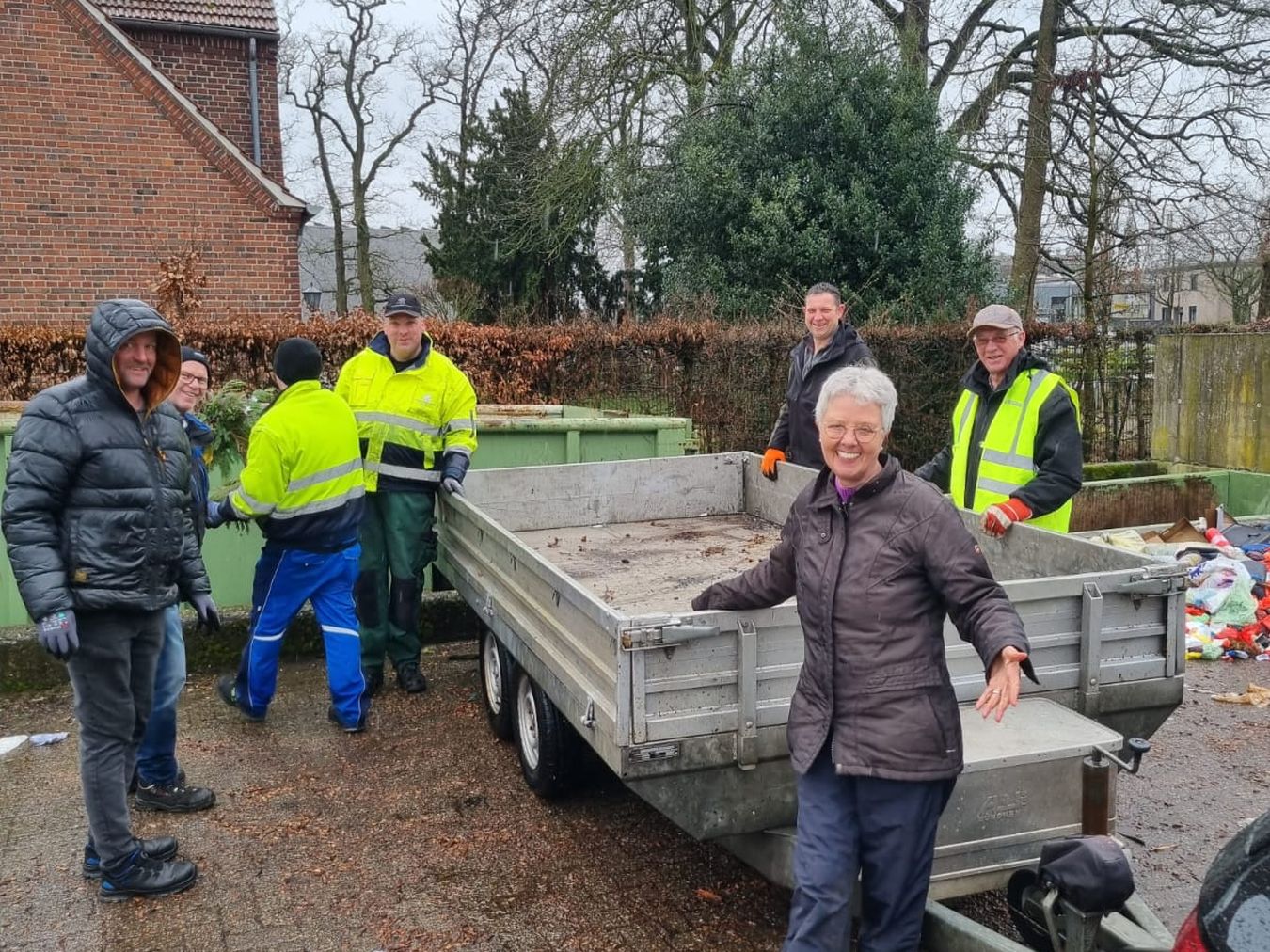 Helfer Aktion Saubere Landschaft