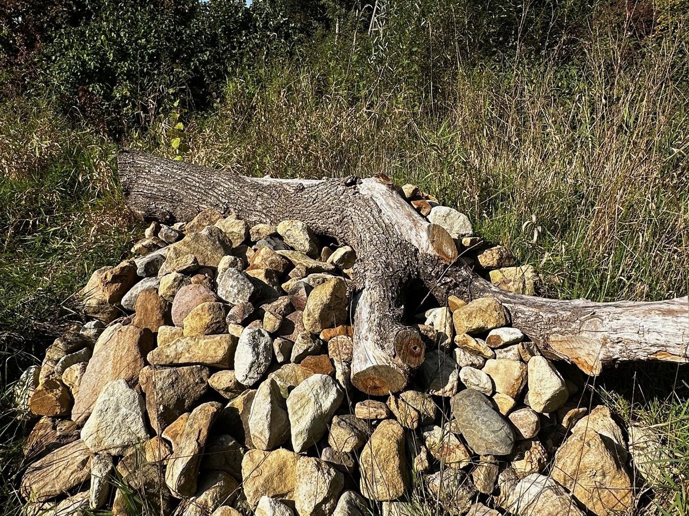 Steinhaufen Naturlehrpfad