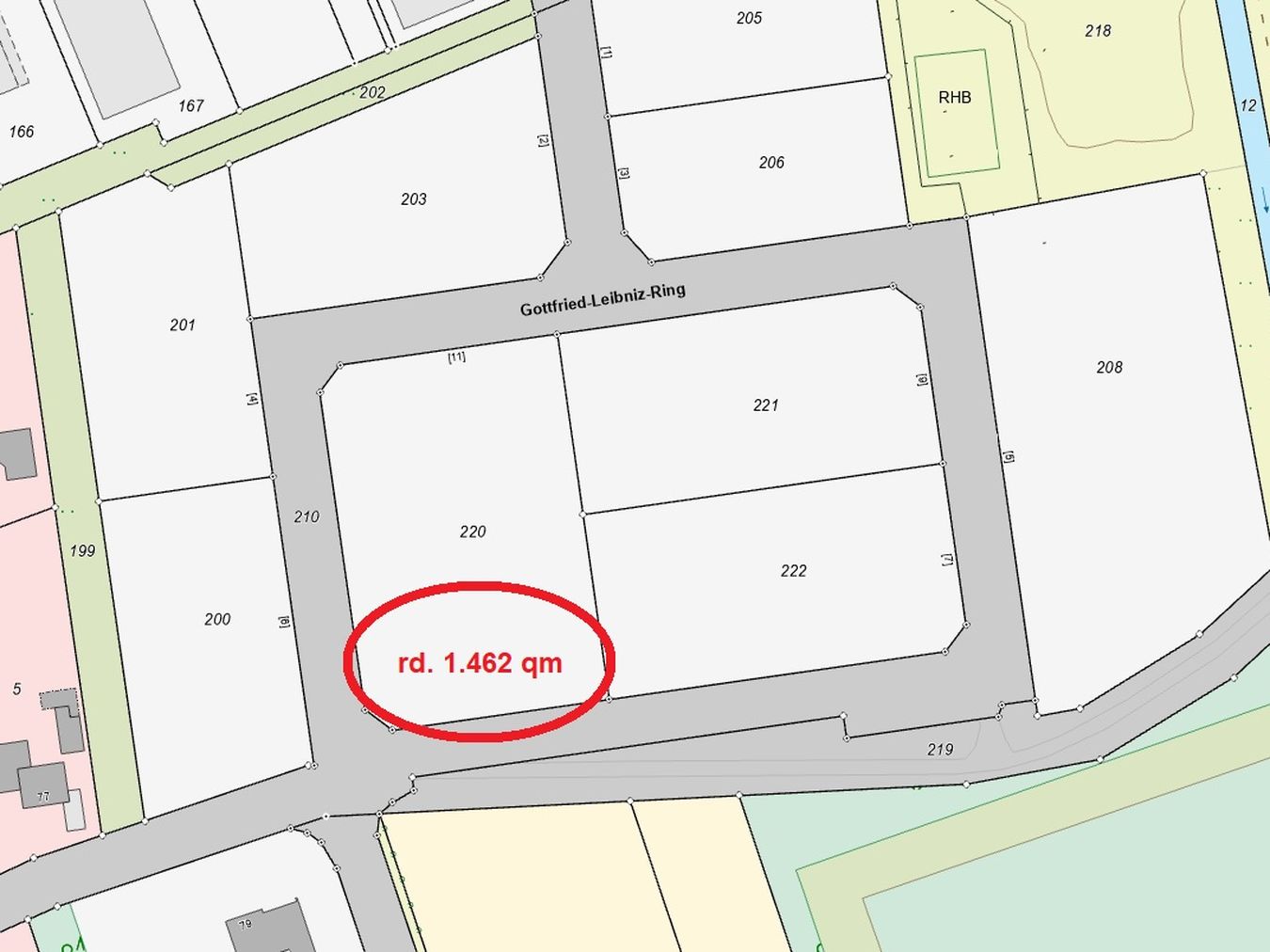 Flaeche Einzelparzelle GG Nord