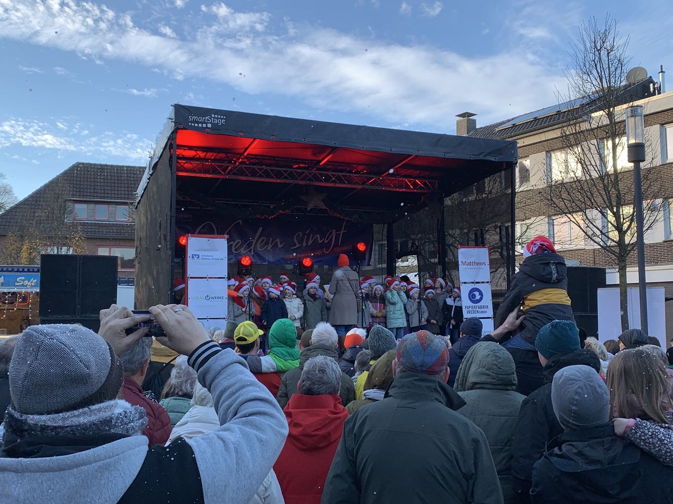 Bild der Bühne beim Adventsauftakt