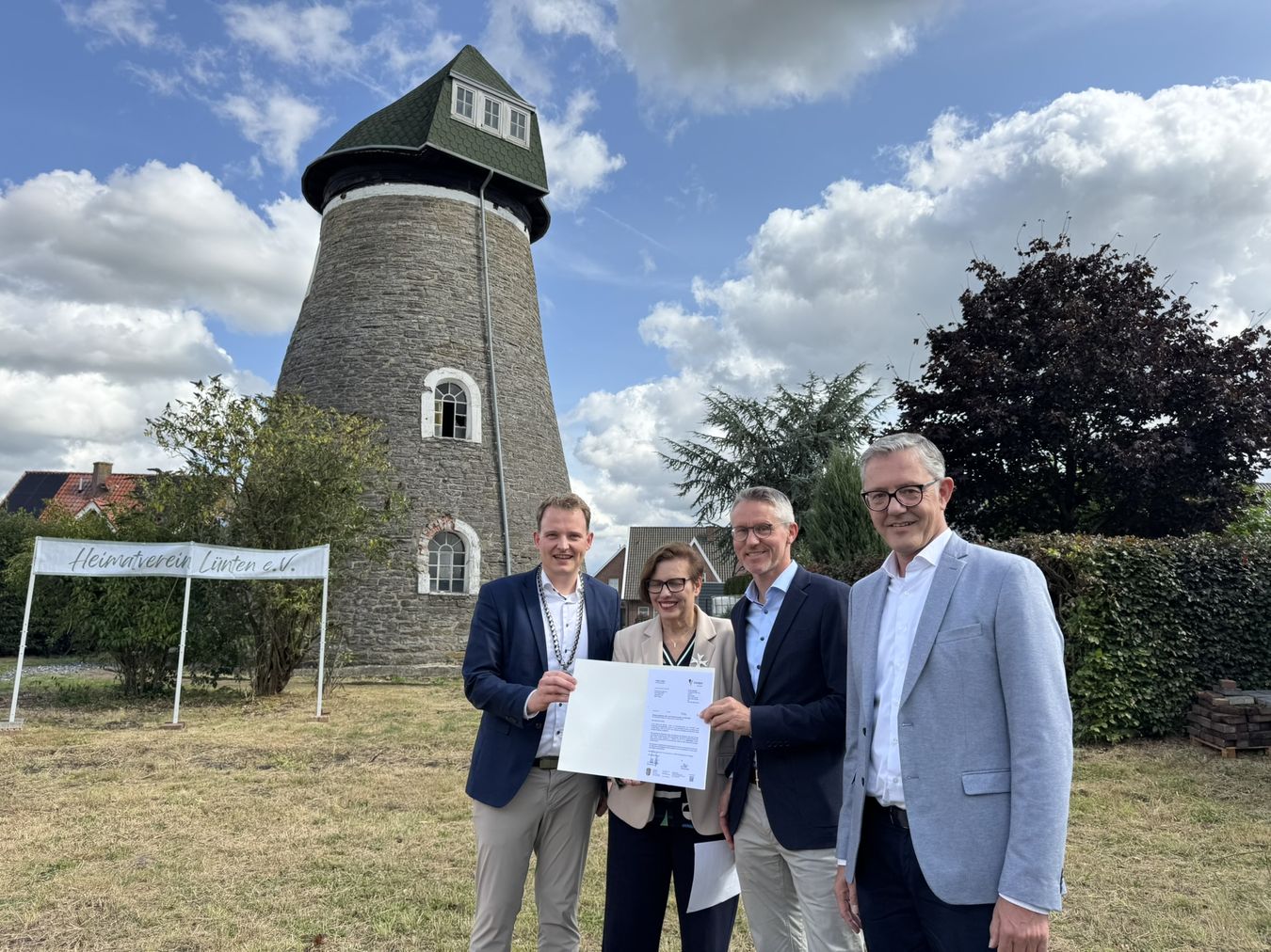 Förderbescheid Stadt Vreden Mühle Lünten