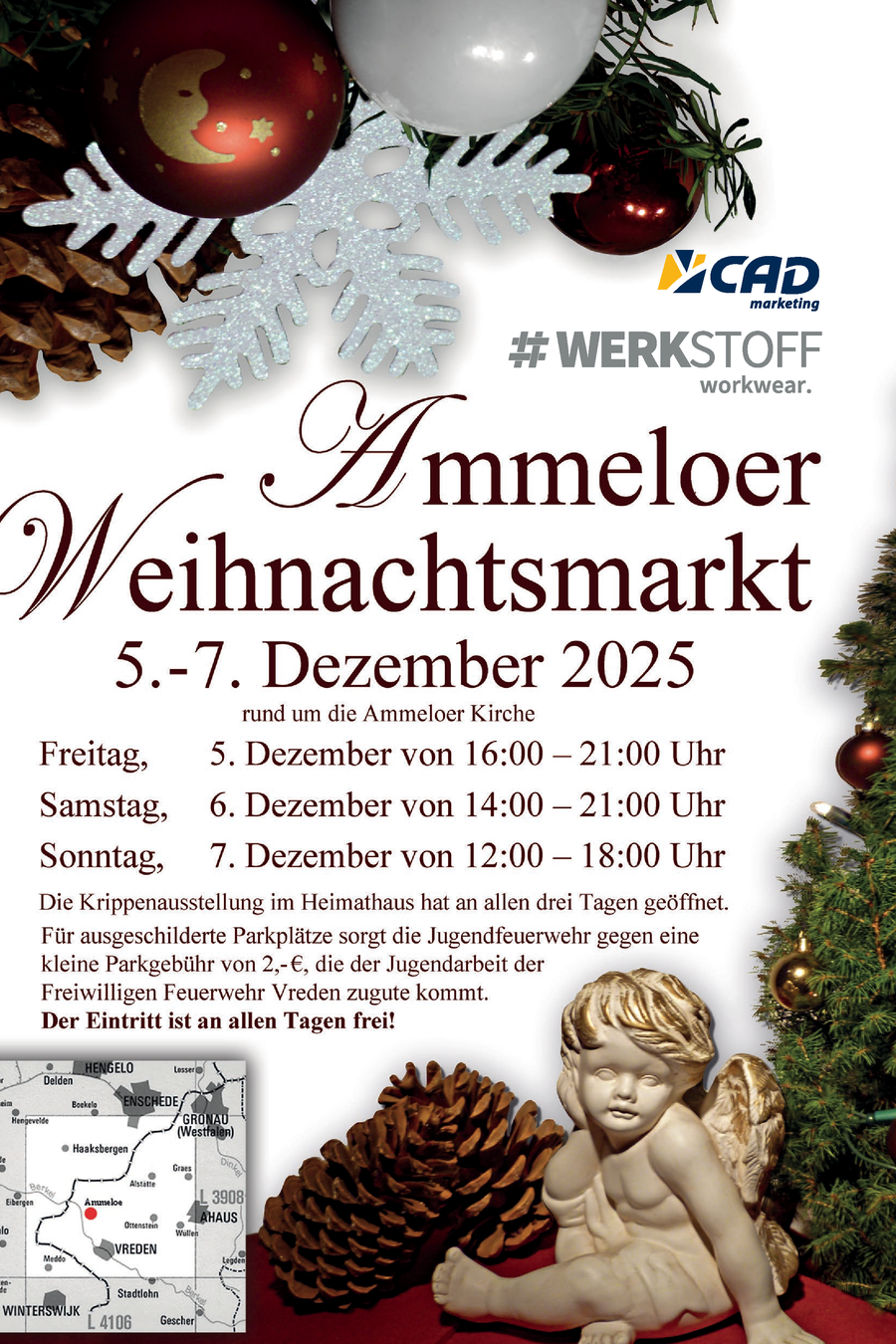 Ammeloer Weihnachtsmarkt 2025 Plakat