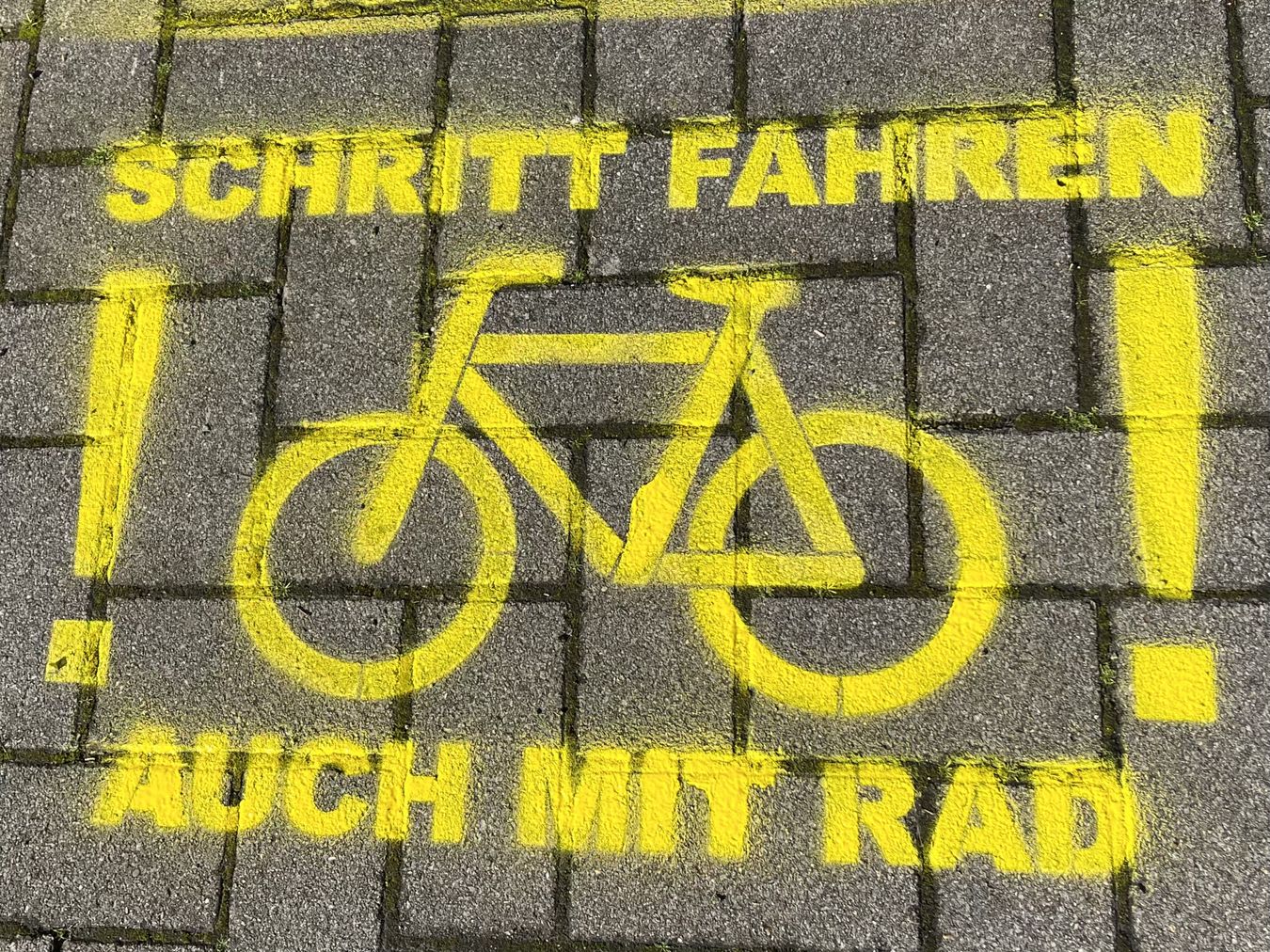 Schablone Innenstadt Radverkehr langsam