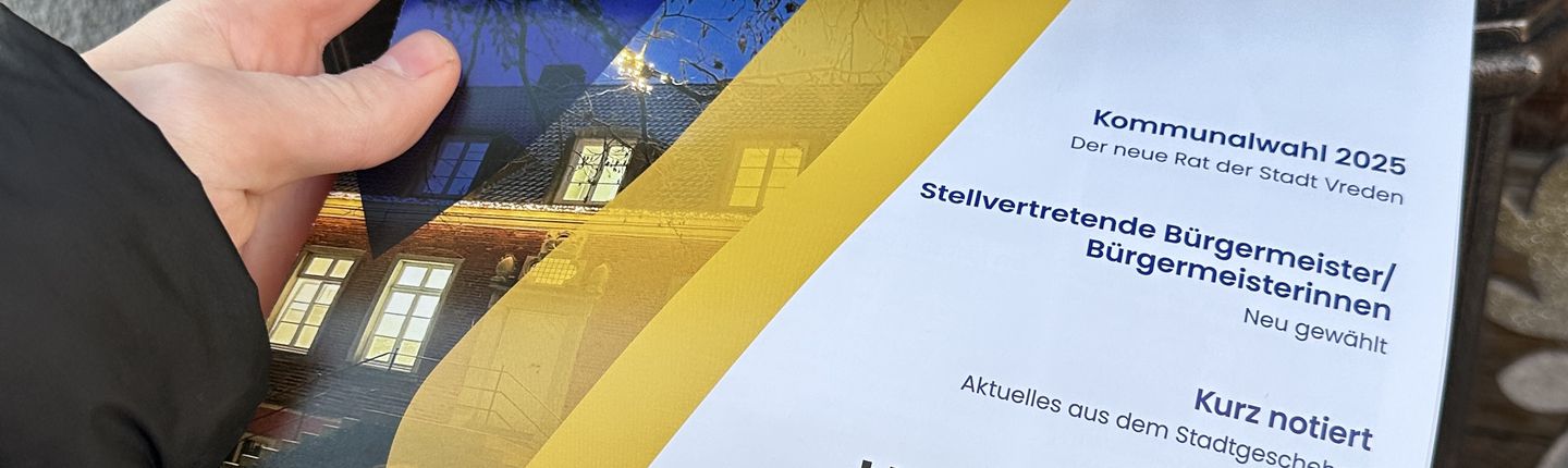 Stadtinfobroschüre in einem Briefkasten
